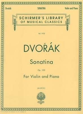 Sonatina, Op. 100 By Antonin Dvorak (composer), Rok Klopcic (editor)