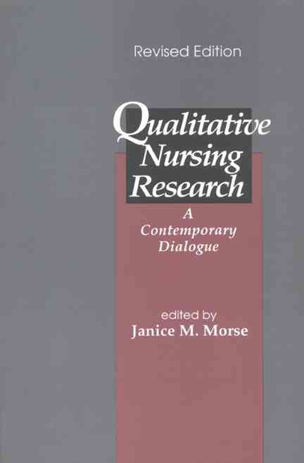 Qualitative Nursing Research By Janice M. Morse (editor) 9780803940796