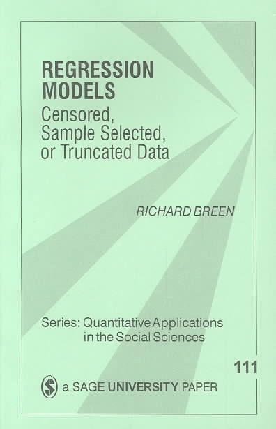 Regression Models By Richard Breen 9780803957107 (Paperback)