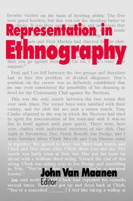 Representation in Ethnography By John Van Maanen 9780803971622