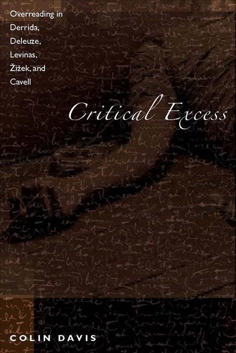 Critical Excess By Colin Davis 9780804763066 (Hardback)