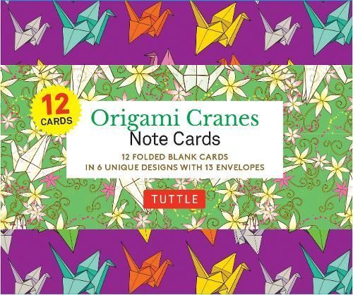 Origami Cranes Note Cards- 12 Cards By Tuttle Studio 9780804854849