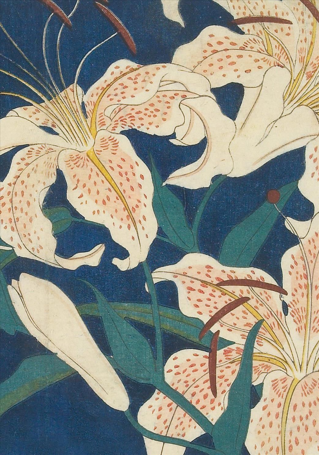 Hiroshige Spotted Lilies Paperback Journal: Dotted By Tuttle Studio