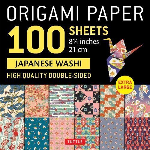 Origami Paper 100 Sheets Japanese Washi 8 1/4 Inch (21 Cm)