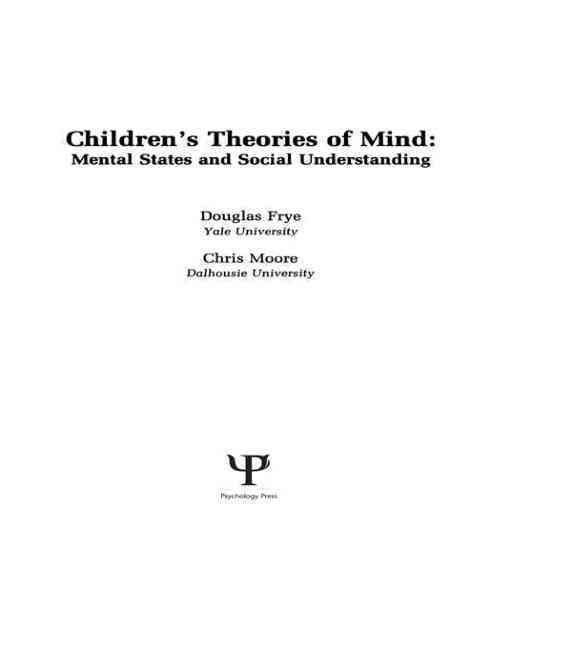 Children's Theories of Mind 9780805804188 (Paperback)