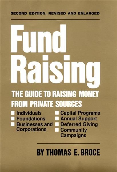 Fund Raising By Thomas E. Broce 9780806119885 (Hardback)