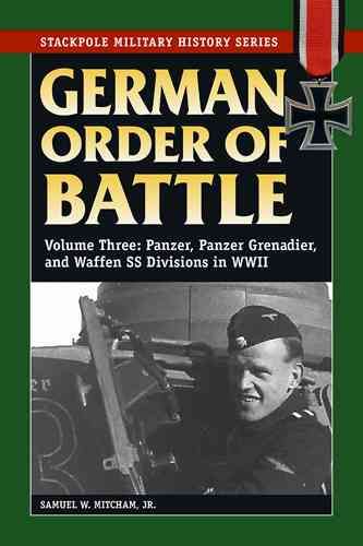 German Order of Battle By Samuel W. Mitcham 9780811734387 (Paperback)