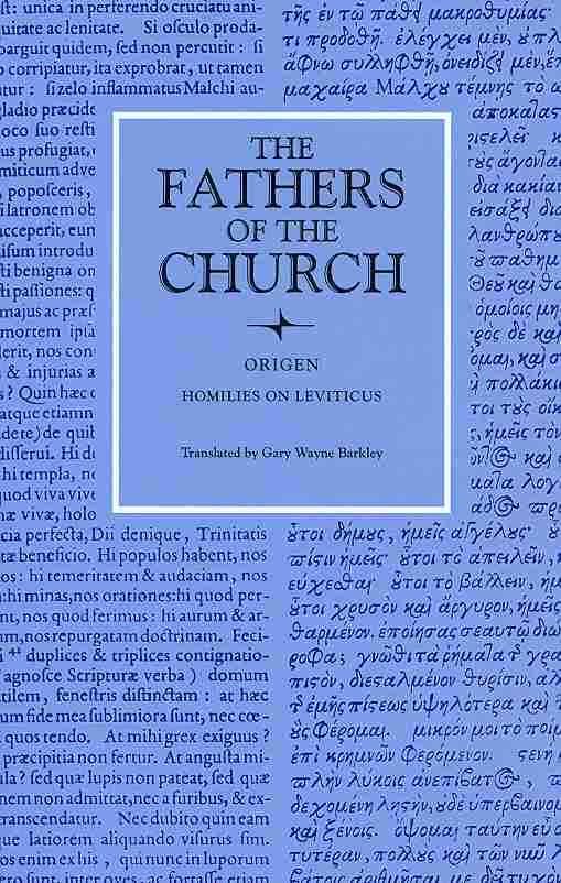 Homilies on Leviticus 1-16 By Origen 9780813214320 (Paperback)