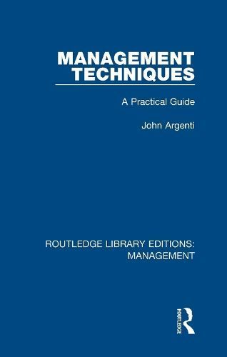 Management Techniques By John Argenti 9780815366195 (Hardback)