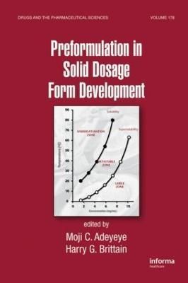 Preformulation in Solid Dosage Form Development 9780824758097