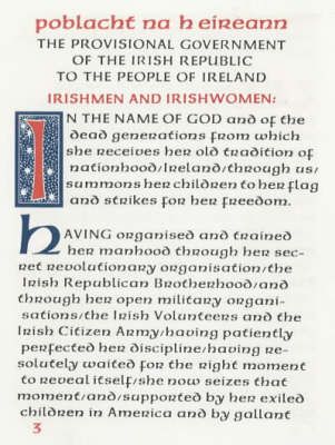 The Easter Proclamation of the Irish Republic, 1916 9780851052892