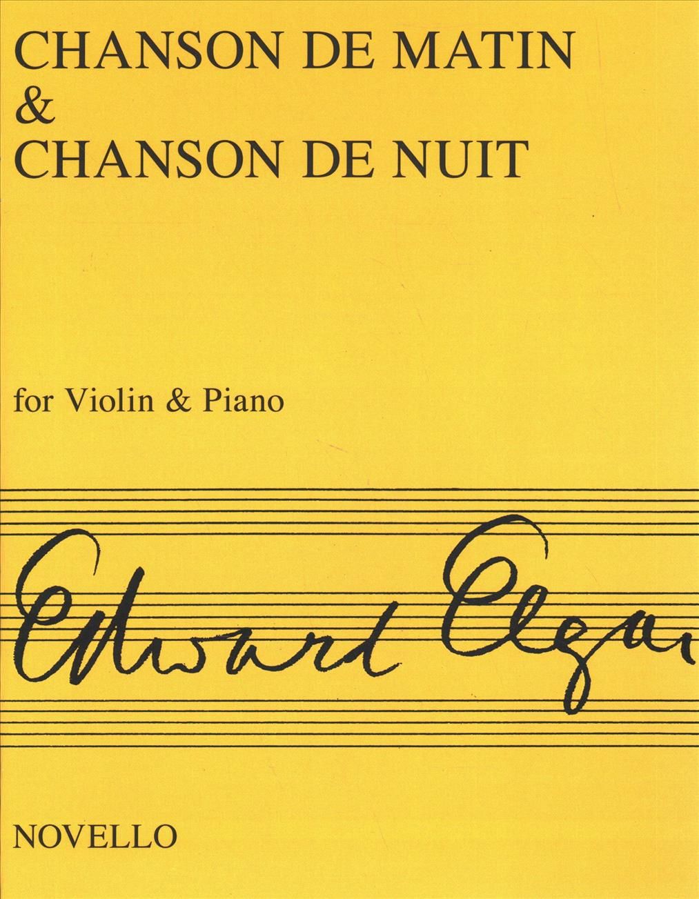 Chanson de Matin and Chanson de Nuit: For Violin and Piano (Paperback)