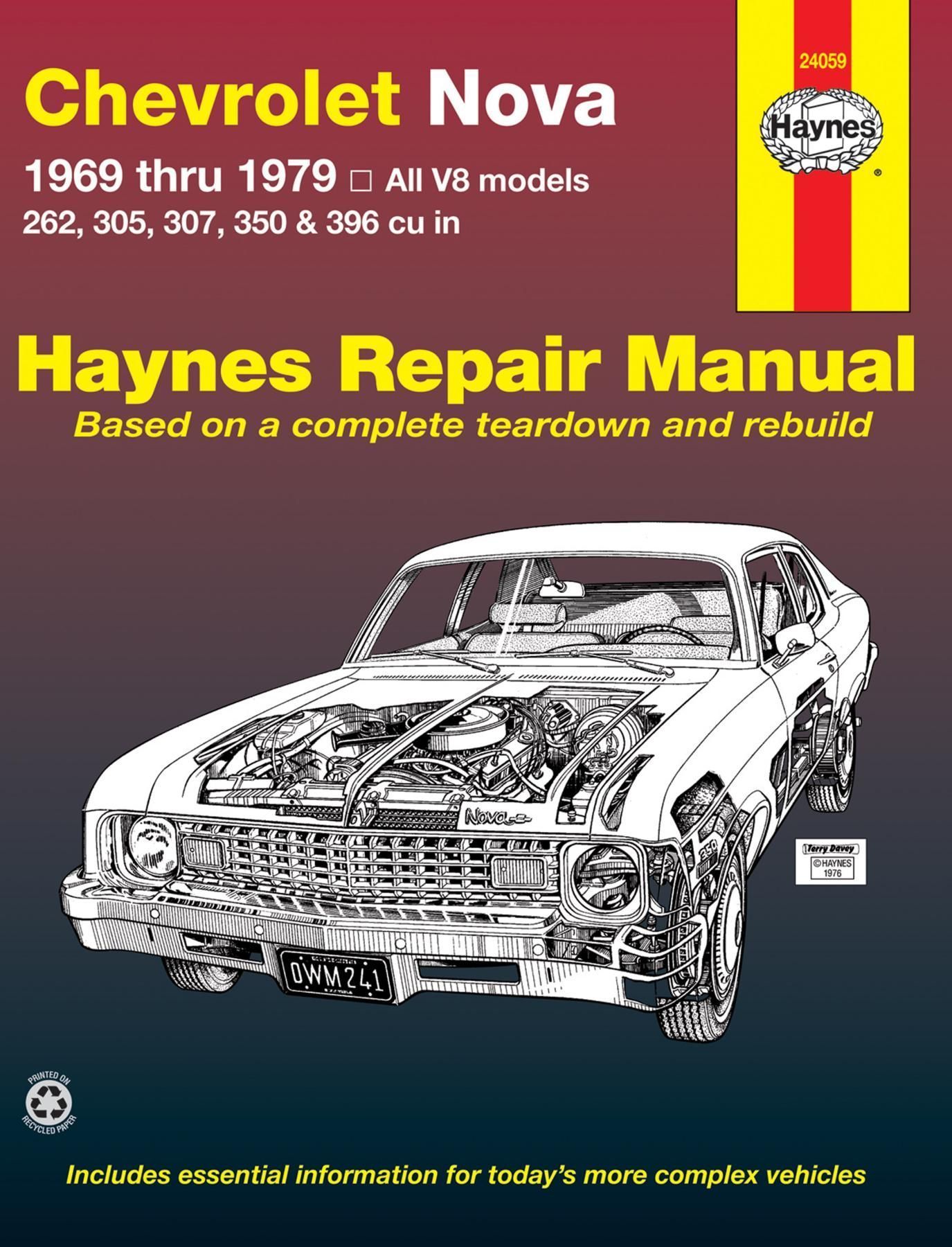 Chevrolet Nova (69 - 79) By Haynes Publishing 9780856966934