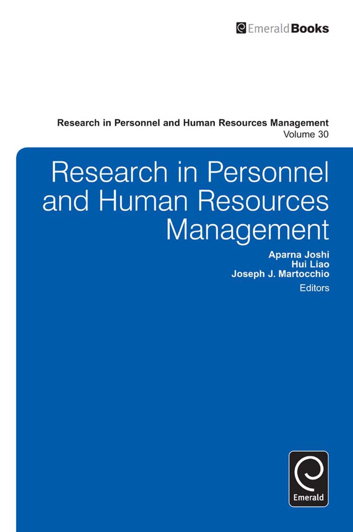 Research in Personnel and Human Resources Management 9780857245533