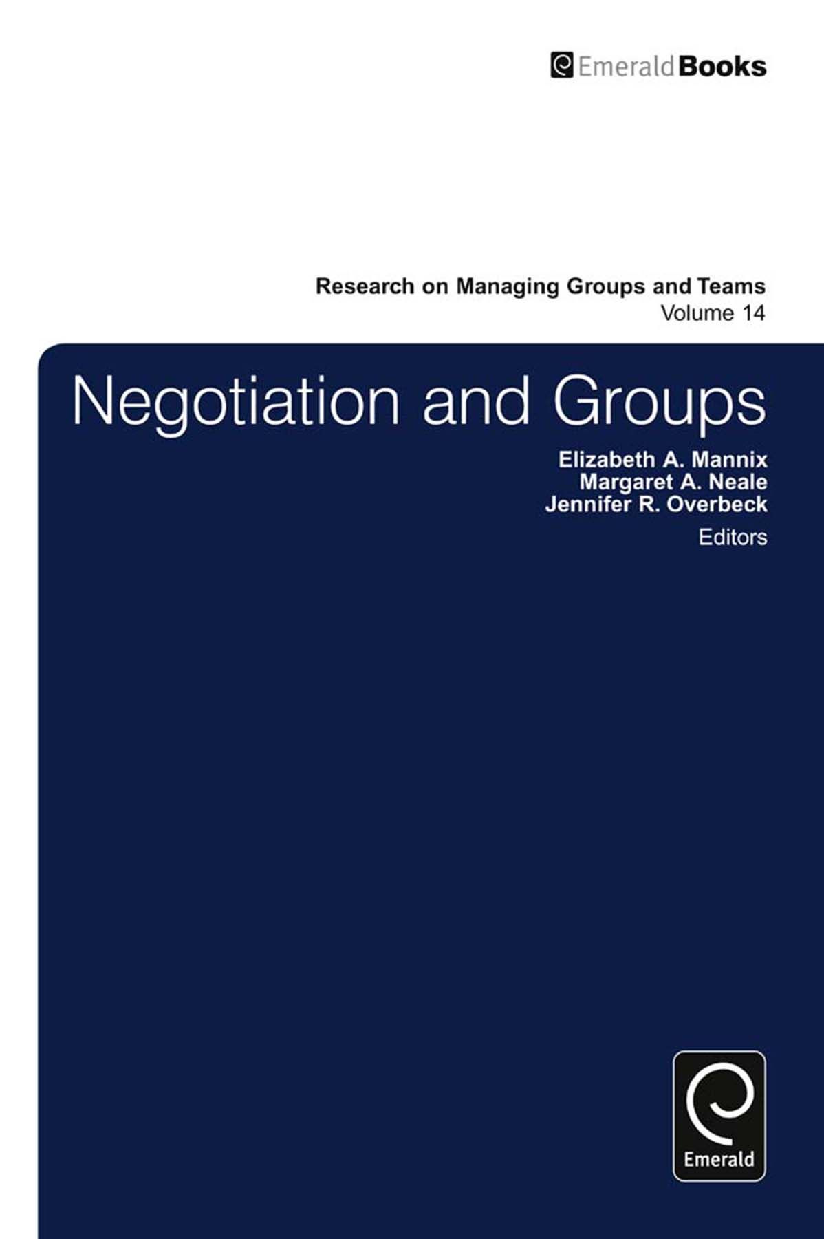 Negotiation in Groups By Jennifer Overbeck 9780857245595 (Hardback)