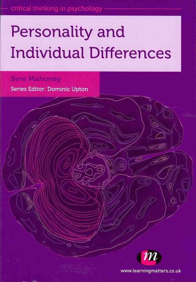 Personality and Individual Differences By Bere Mahoney 9780857251145