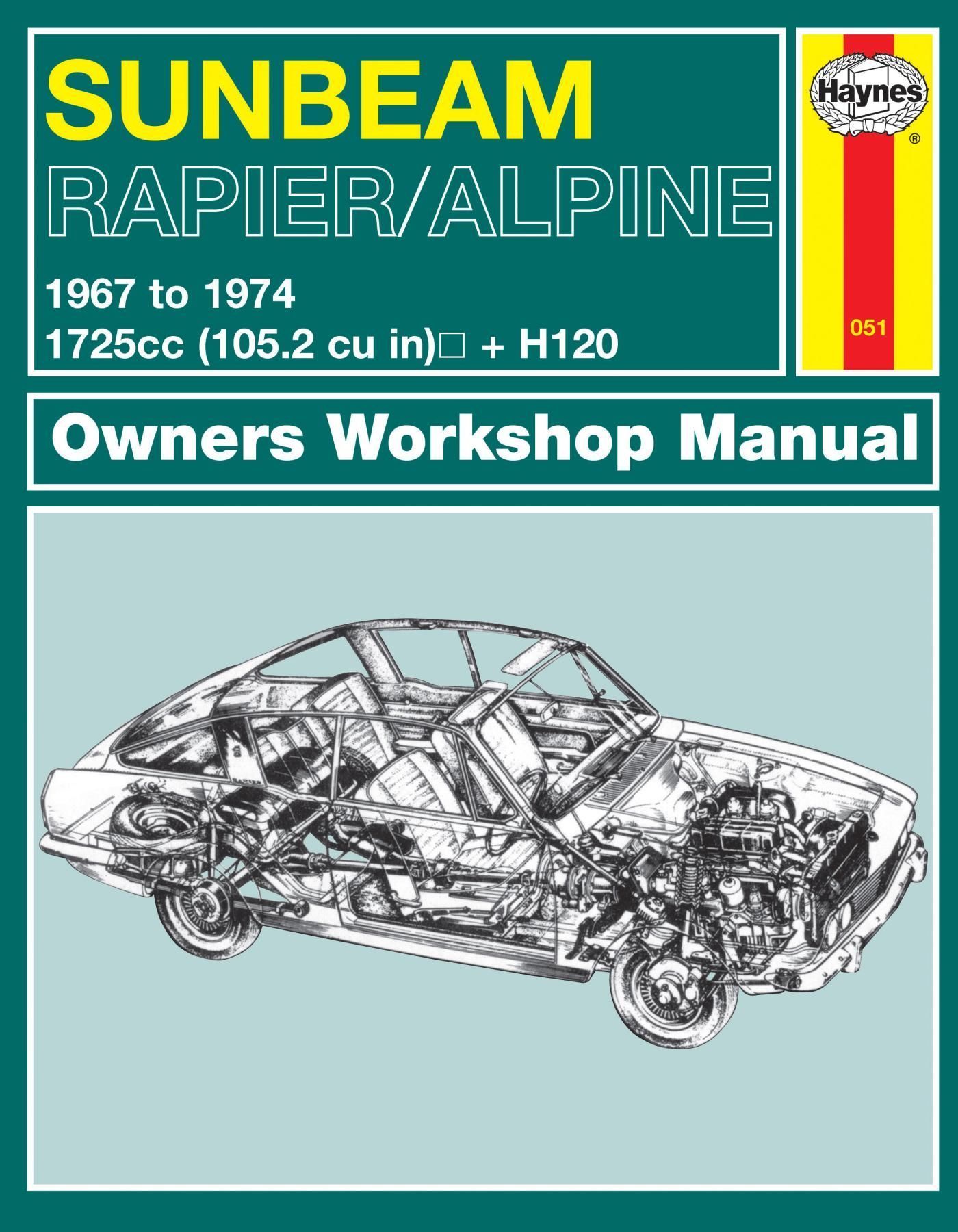 Sunbeam Alpine & Rapier Owners Workshop Manual By Haynes Publishing