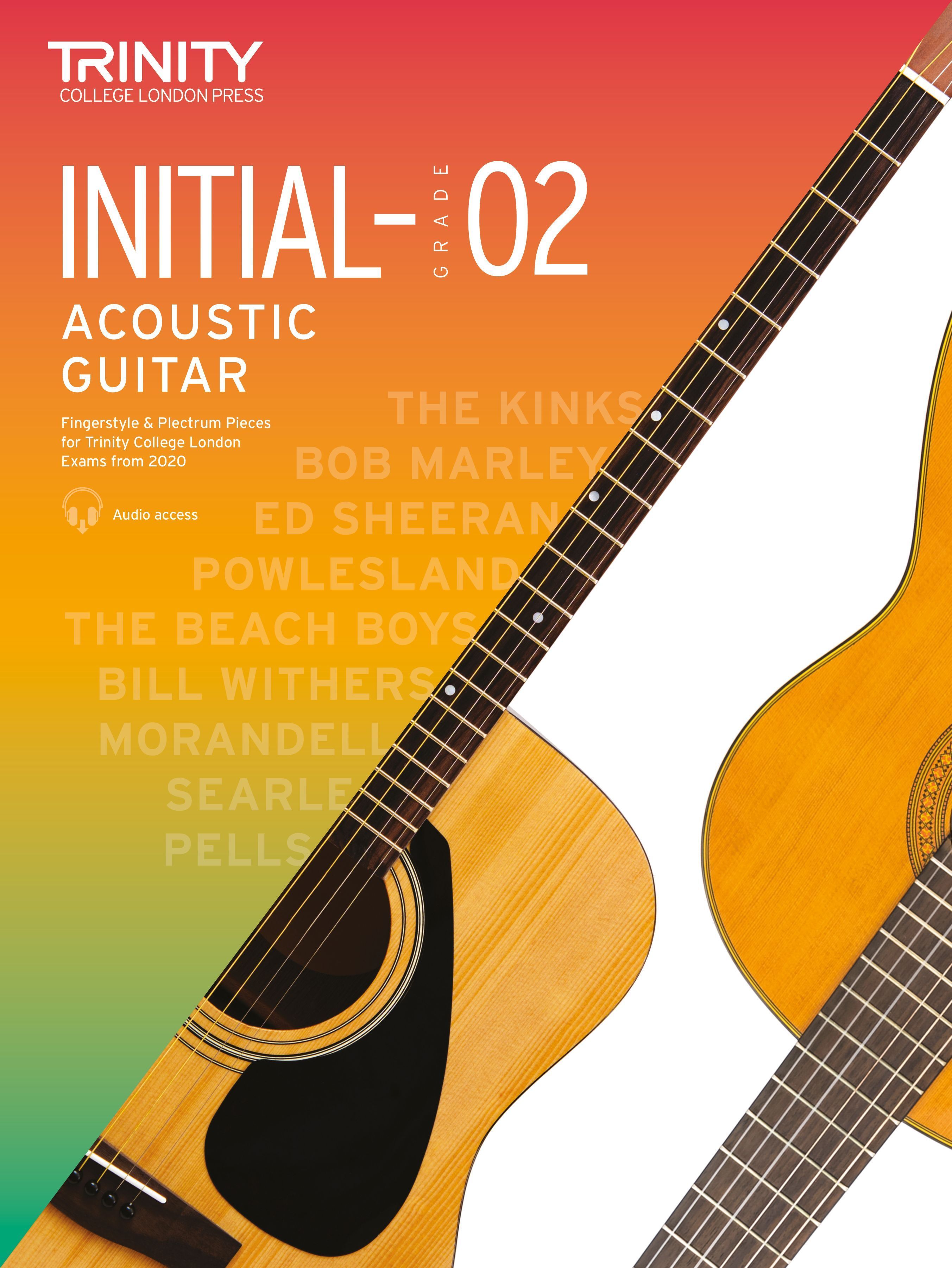 Trinity College London Acoustic Guitar Exam Pieces From 2020: Initial?Grade 2