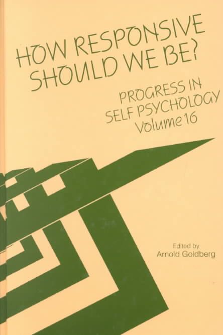 Progress in Self Psychology, V. 16 9780881633276 (Hardback)