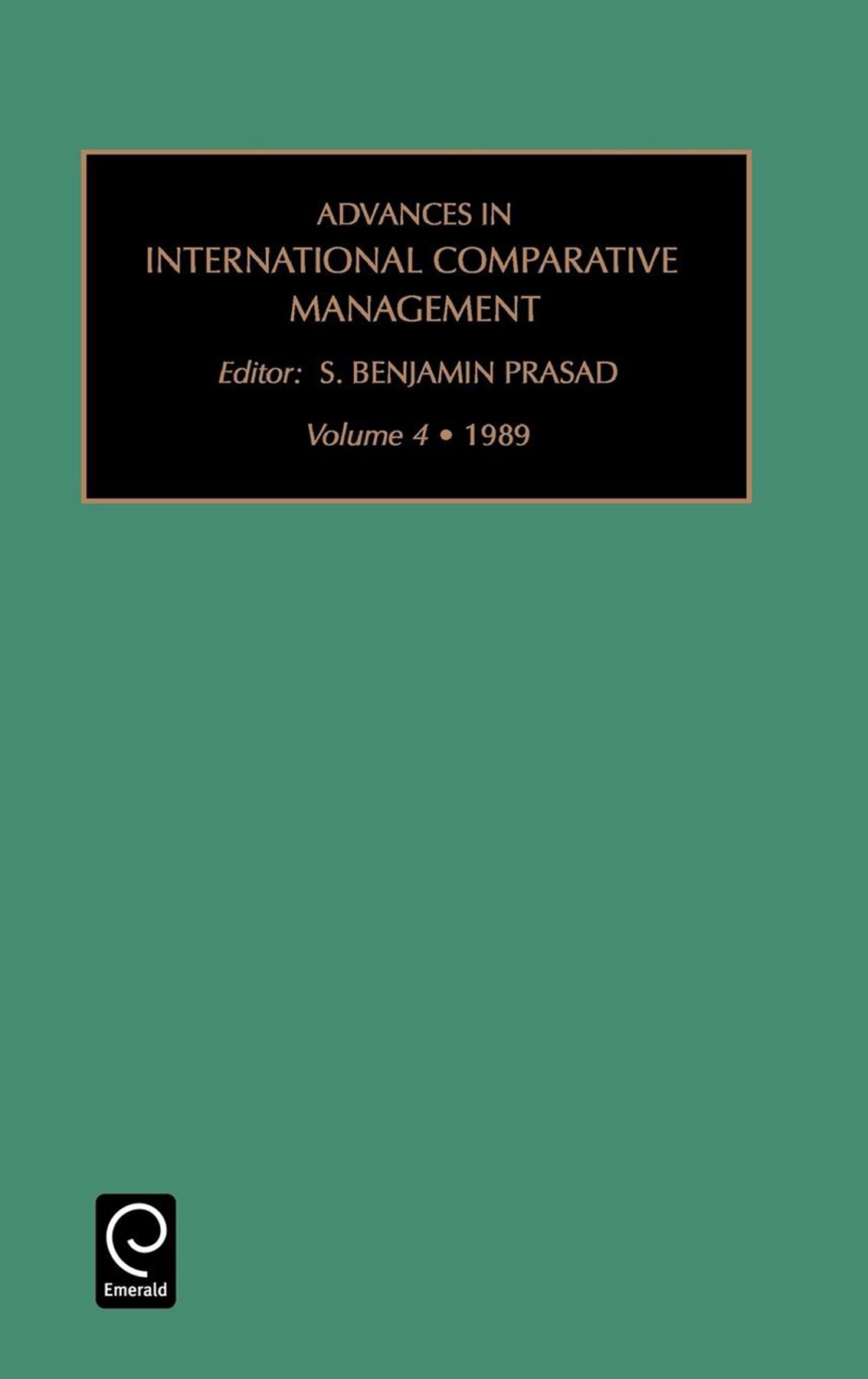 Advances in International Comparative Management By Srinivas Prasad