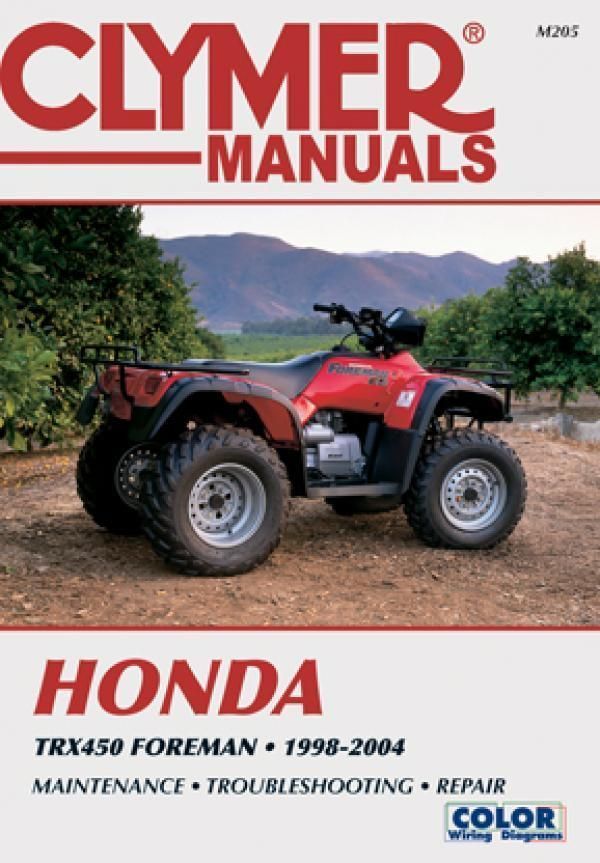 Honda TRX450 Foreman Series ATV (1998-2004) Service Repair Manual