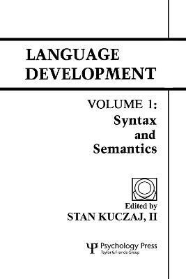 Language Development By Stan A. Kuczaj 9780898591002 (Hardback)