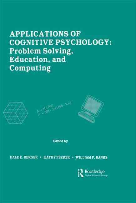 Applications of Cognitive Psychology 9780898597103 (Hardback)