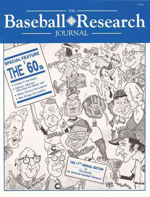 The Baseball Research Journal (BRJ), Volume 17 By Society For Ame Sabr