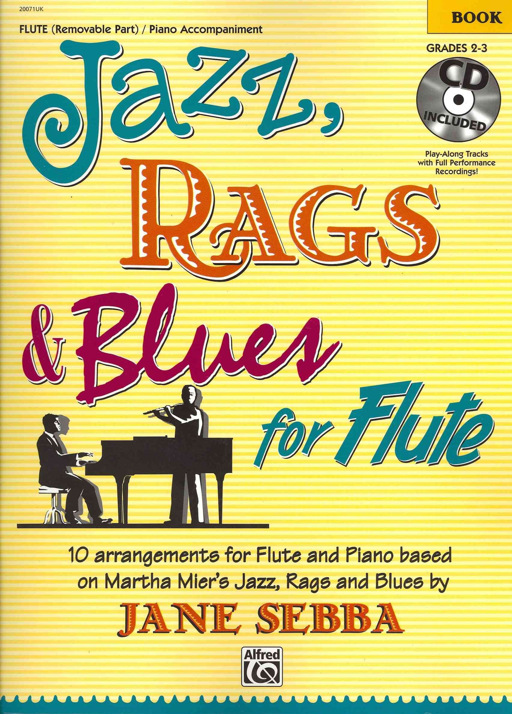 Jazz, Rags & Blues for Flute: Book & CD By Martha Mier 9780955544200
