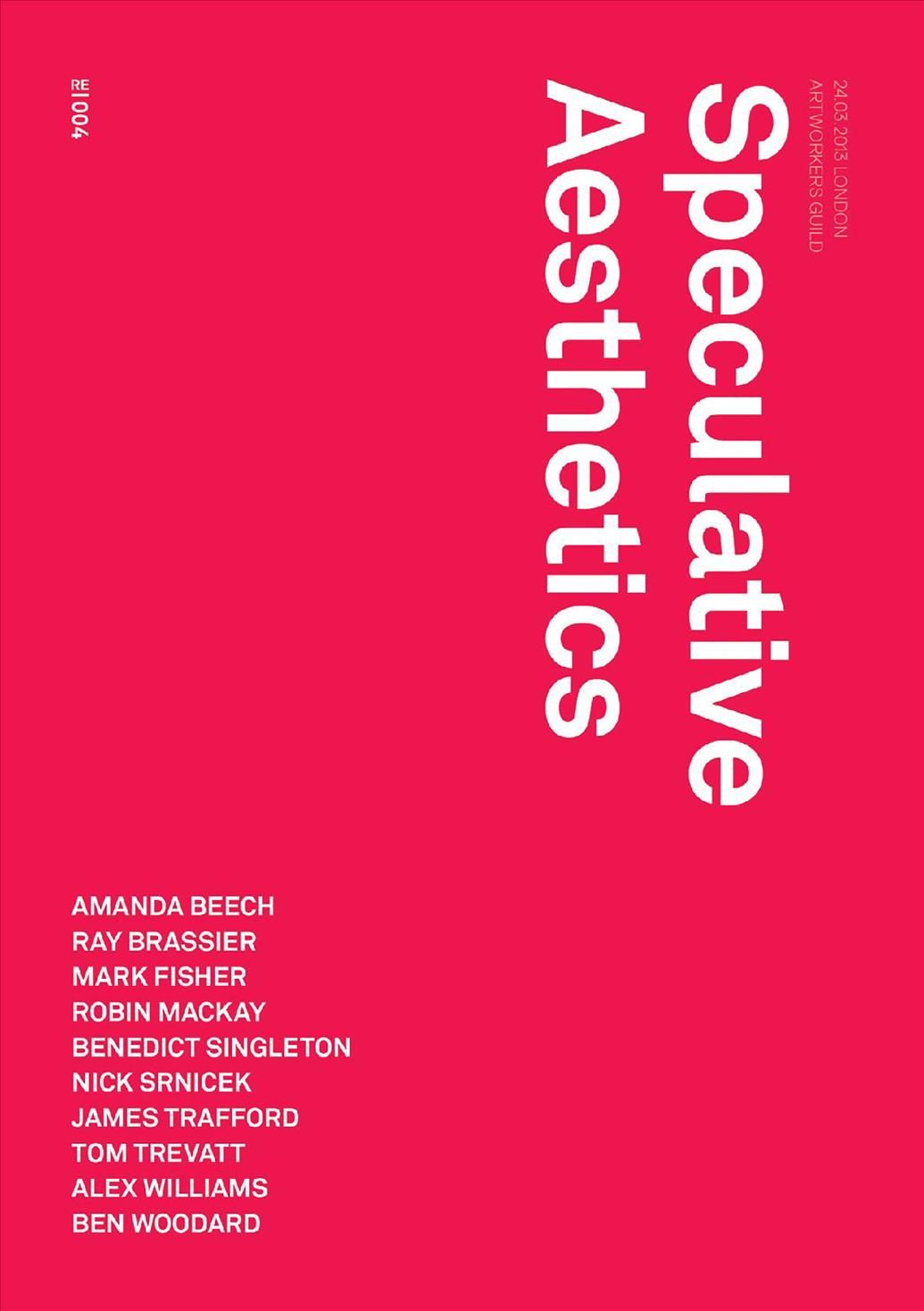 Speculative Aesthetics 9780957529571 (Paperback)