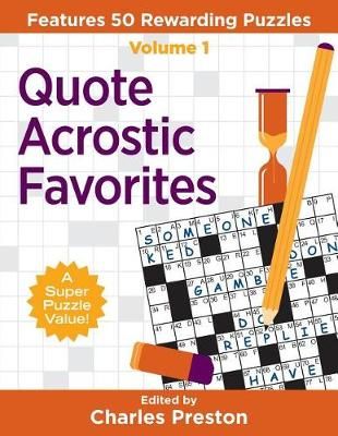 Quote Acrostic Favorites: Features 50 Rewarding Puzzles 9780998832234