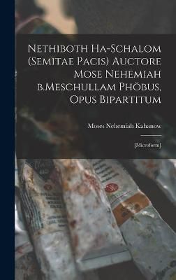 Nethiboth Ha-schalom (Semitae Pacis) Auctore Mose Nehemiah B.Meschullam Phöbus, Opus Bipartitum