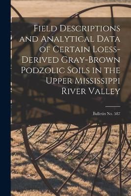 Field Descriptions and Analytical Data of Certain Loess-Derived Gray-Brown Podzolic Soils in the Upper Mississippi River Valley; Bulletin No. 587