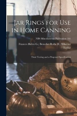 Jar Rings for Use in Home Canning 9781014784612 (Paperback)