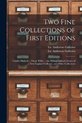 Two Fine Collections of First Editions By Anderson Galleries