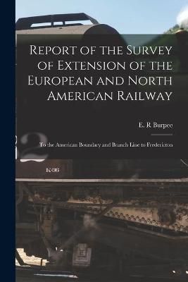 Report of the Survey of Extension of the European and North American Railway [microform]