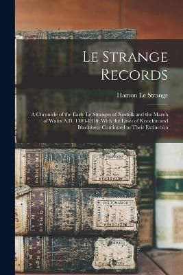Le Strange Records By Le Strange 9781015742727 (Paperback)