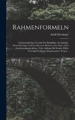 Rahmenformeln By Kleinlogel 9781016069786 (Hardback)