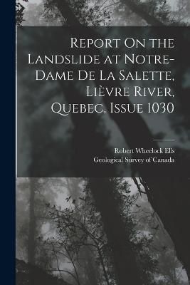 Report On the Landslide at Notre-Dame De La Salette, Lièvre River, Quebec, Issue 1030