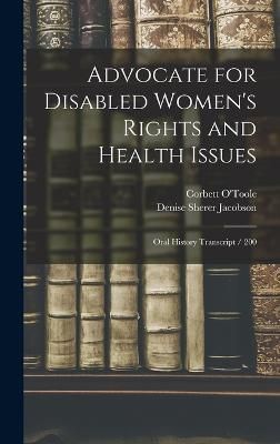 Advocate for Disabled Women's Rights and Health Issues By O'Toole