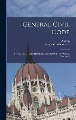 General Civil Code By Austria 9781019284766 (Hardback)