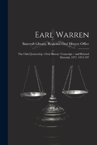 Earl Warren By Bancroft Library Regional Oral History (creator)