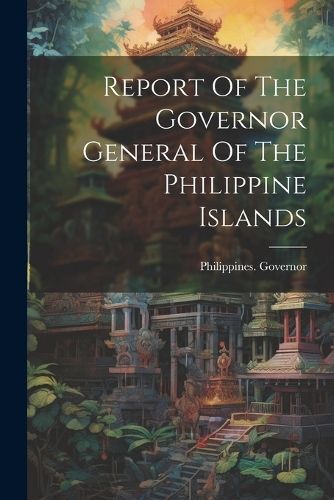 Report Of The Governor General Of The Philippine Islands By Governor