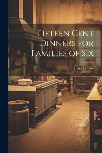 Fifteen Cent Dinners for Families of Six By Juliet 1842-1897 Corson