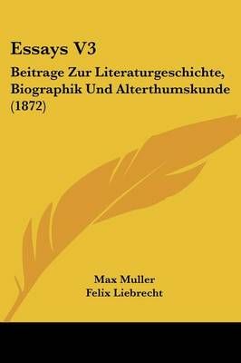 Essays V3 By Max Muller 9781104052683 (Paperback)