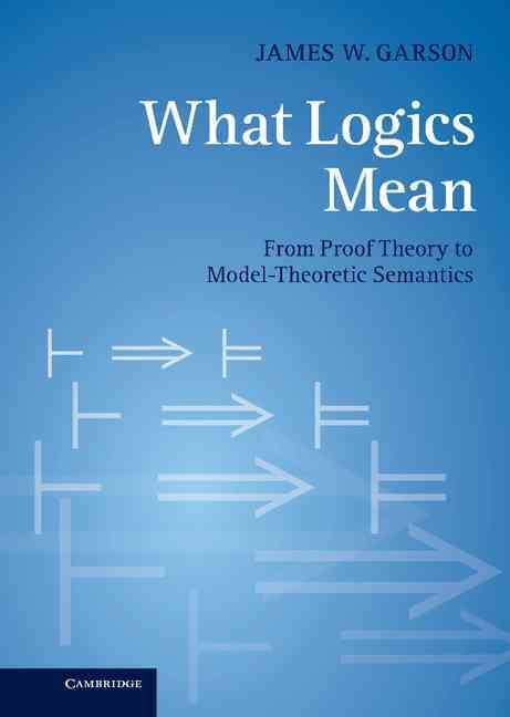 What Logics Mean By James W. Garson 9781107039100 (Hardback)