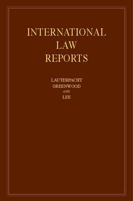 International Law Reports. Volume 159 9781107058927 (Hardback)