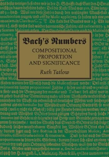 Bach's Numbers By Ruth Tatlow 9781107459694 (Paperback)