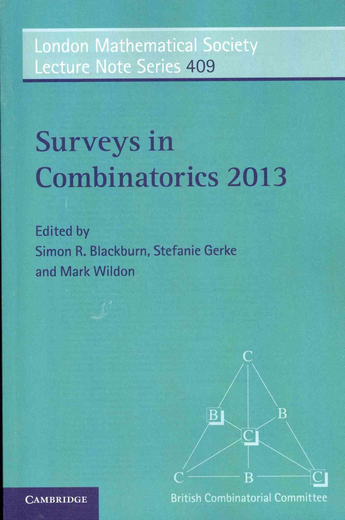 Surveys in Combinatorics 2013 9781107651951 (Paperback)