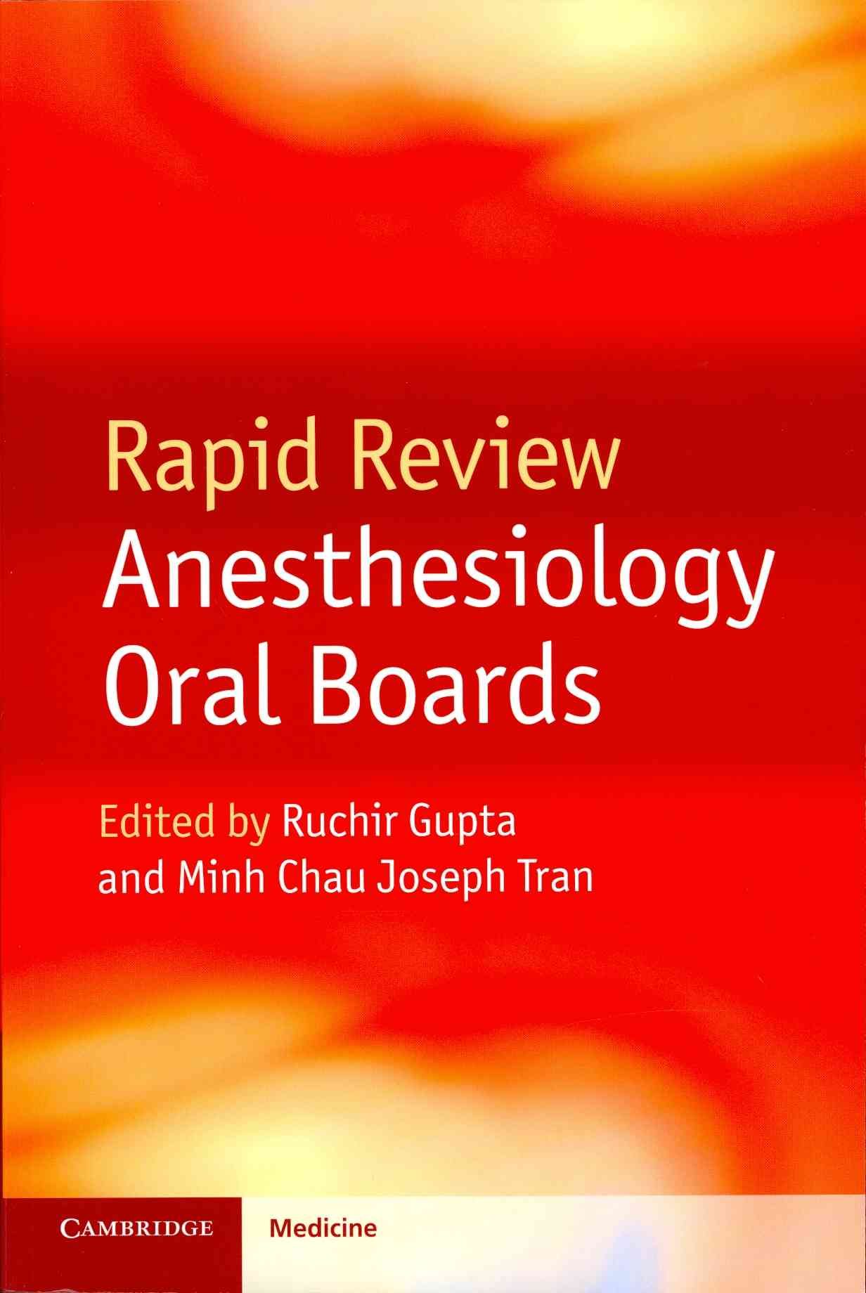 Rapid Review Anesthesiology Oral Boards 9781107653665 (Paperback)